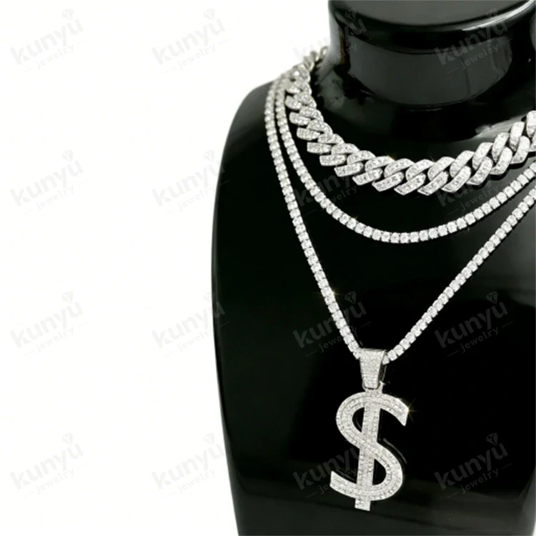 Colier cu semn de dolar hip hop